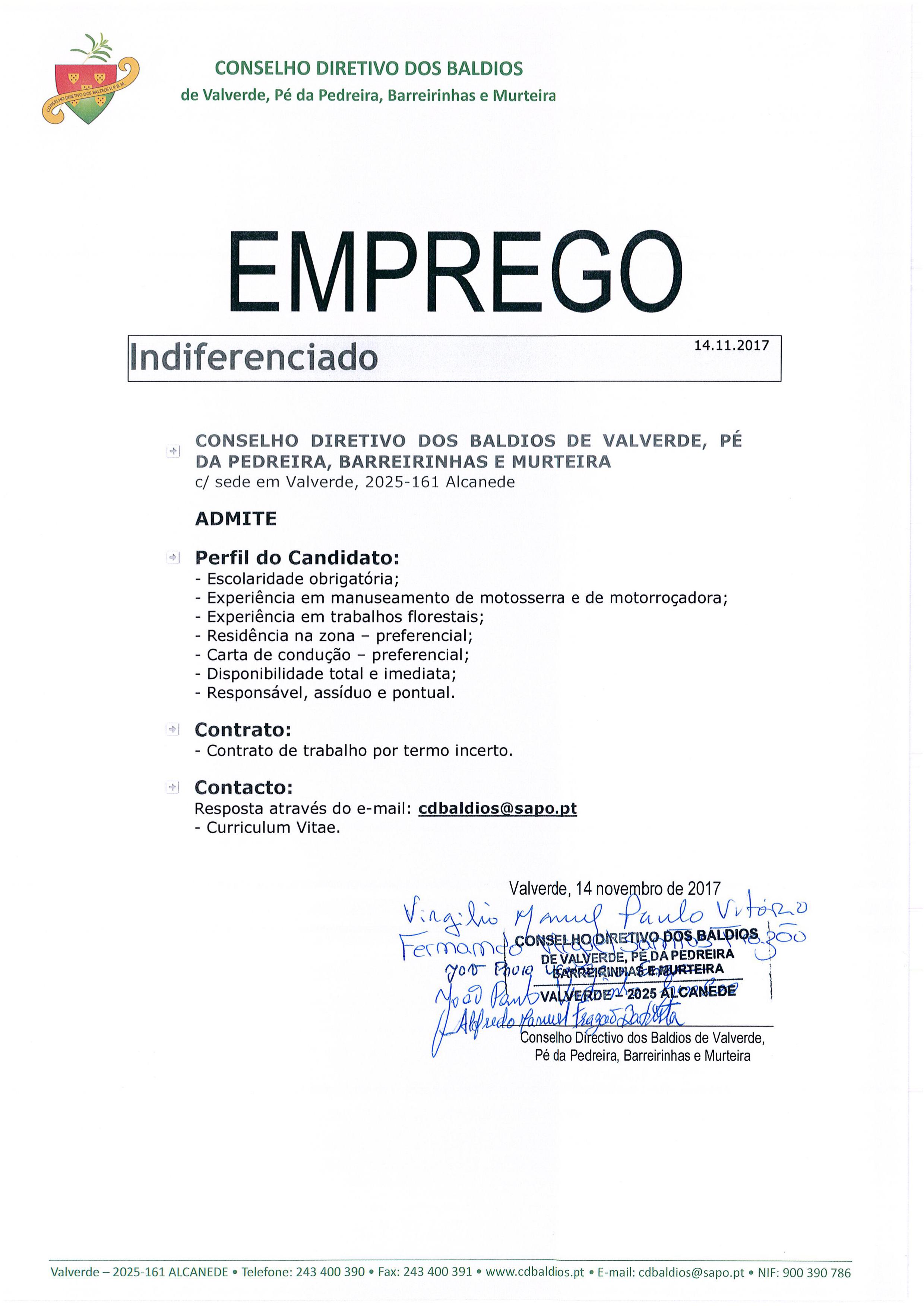 Oferta Emprego Noticia