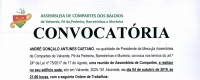 REUNI&Atilde;O DE ASSEMBLEIA DE COMPARTES - 04/10/2019