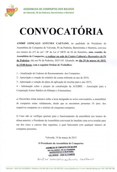 Assembleia Geral de Compartes