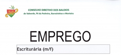 EMPREGO - ESCRITUR&Aacute;RIA (M/F)