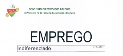 Emprego para trabalhador indiferenciado